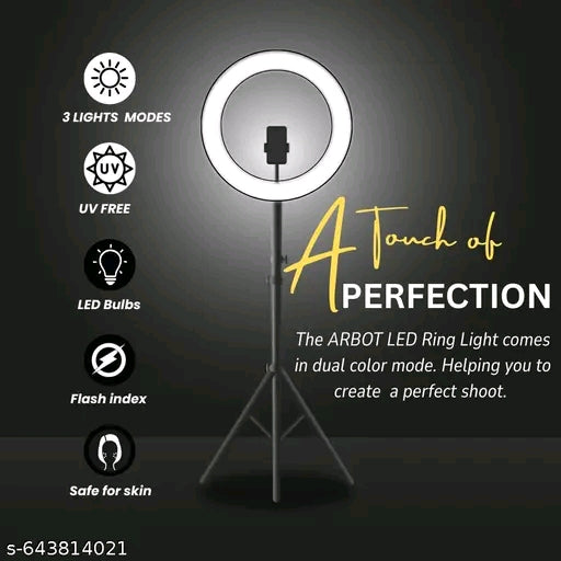 10 Inch Ring Light with Tripod Stand & Phone Holder