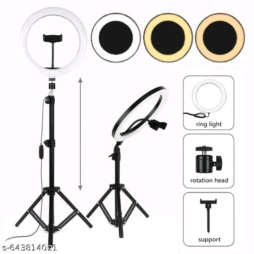 10 Inch Ring Light with Tripod Stand & Phone Holder